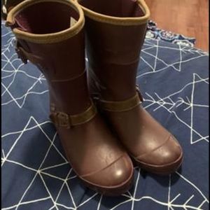 Maroon Sperry Rain Boots